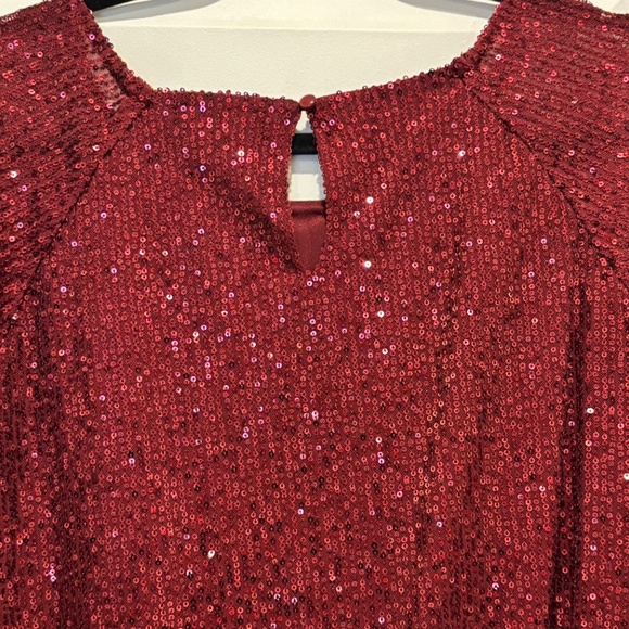 Red Sequin Top - Picture 5 of 6